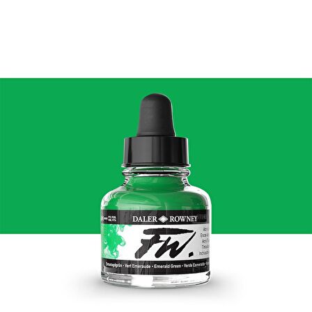 Daler Rowney FW Acrylic Artist Ink 29.5ml Emerald Green 335