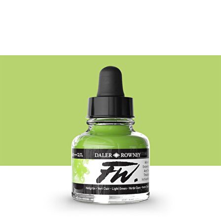 Daler Rowney FW Acrylic Artist Ink 29.5ml Light Green 348