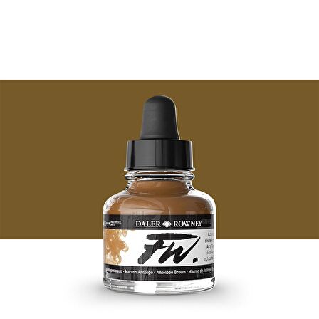 Daler Rowney FW Acrylic Artist Ink 29.5ml Antelope Brown 222