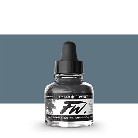 Daler Rowney FW Acrylic Artist Ink 29.5ml Payne's Grey 065