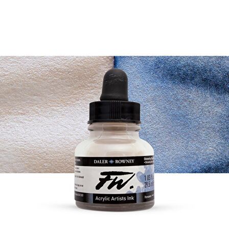 Daler Rowney FW Acrylic Artist Ink 29.5ml Shimmering Blue 711