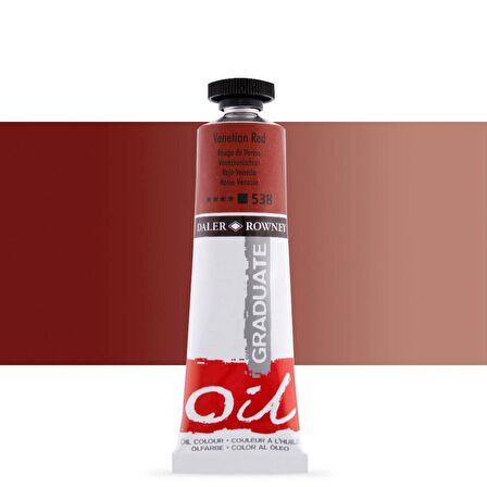 Daler Rowney Graduate Yağlı Boya 38ml 538 Venetian Red
