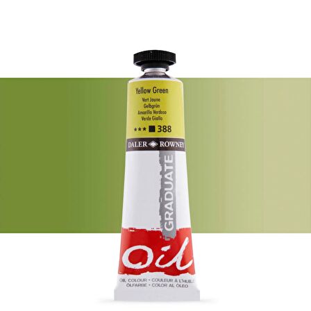 Daler Rowney Graduate Yağlı Boya 38ml 388 Yellow Green