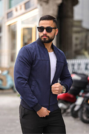 Unisex Süet Kolej Ceket - Günlük ve Spor Kombinlerin Vazgeçilmezi