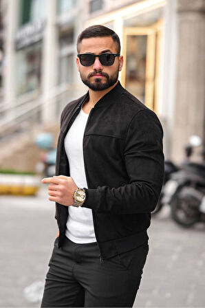 Unisex Süet Kolej Ceket - Günlük ve Spor Kombinlerin Vazgeçilmezi