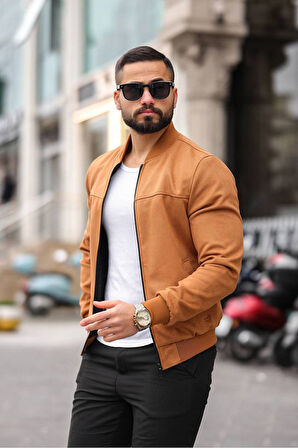 Unisex Süet Kolej Ceket - Günlük ve Spor Kombinlerin Vazgeçilmezi