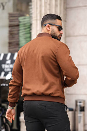 Unisex Süet Kolej Ceket - Günlük ve Spor Kombinlerin Vazgeçilmezi