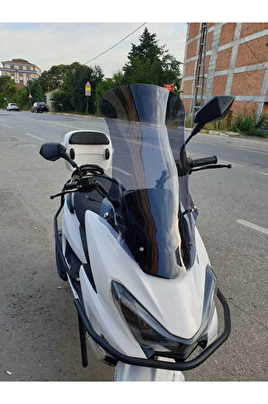 MOTOCAM Küba Newlight PRO Siperlik Ön Cam 2023-2025 Model 58cm açık füme Renkli 4mm ORİJİNAL BOYLU
