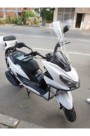MOTOCAM Küba Newlight PRO Siperlik Ön Cam 2023-2025 Model 58cm şeffaf Renkli 4mm ORİJİNAL BOYLU