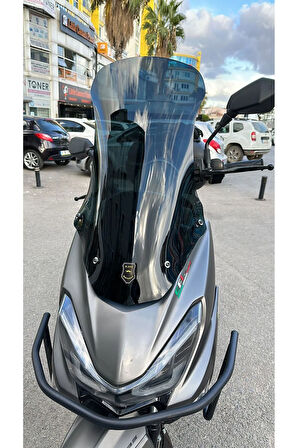 MOTOCAM Küba Newlight PRO Siperlik Ön Cam 2023-2025 Model 58cm siyah Renkli 4mm ORİJİNAL BOYLU