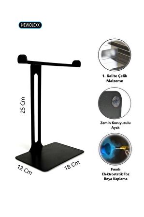 Profesyonel Metal 2'li Oyuncu Kulaklık Askısı-kulak Üstü Kulaklık Standı