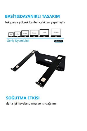 Tüm Modellere Uyumlu Laptop Standı Notebook Soğutucu Macbook Yükseltici Sehpa