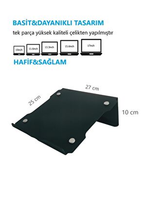 Laptop Standı Notebook Soğutucu Yükseltici Altlık Tablet Standı