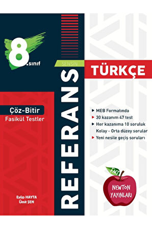 LGS 8.sınıf Referans Çöz Bitir Fasikül Testler Türkçe