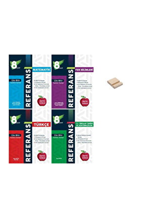 LGS 8. Sınıf Referans Matematik Fen Türkçe ve İnkılap Tarihi Çöz-Bitir Testler 4lü Set