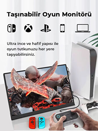 Ultrax 15.6" Full Hd 60hz Ips Type-c Taşınabilir Monitör