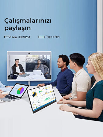 Ultrax 15.6" Full Hd 60hz Ips Type-c Taşınabilir Monitör