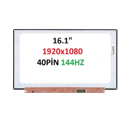 Hp Victus 16-r0000nt 7P6G3EA Gaming Ekran 16.1 Slim 40 pin Fhd 144hz Panel