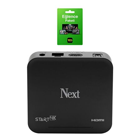 Next Start 4K Ultra HD Android TV Box - 12 Aylık TOD Eğlence Paketi