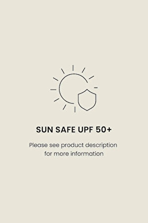 Krem Safari Sunsafe UPF 50+ Güneş Korumalı Şortlu Mayo Alt Üst Takım