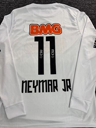 Neymar 11 Santos 2011 Sezon  Nostalji Uzun Kol Futbol Forması