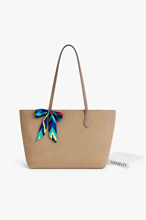 Lüks Süet Omuz Çantası Fular Detaylı