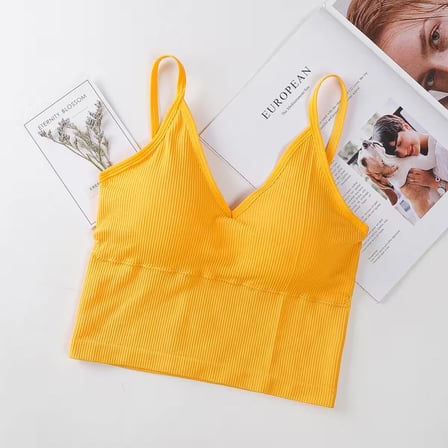 Kadın İnce Askılı Crop Atlet – Soft Dokulu Rahat Bralet Üst  W1011