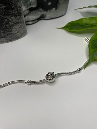 Gümüş s925 Damgalı Star Wars Grogu - Baby Yoda & Beşik Charm