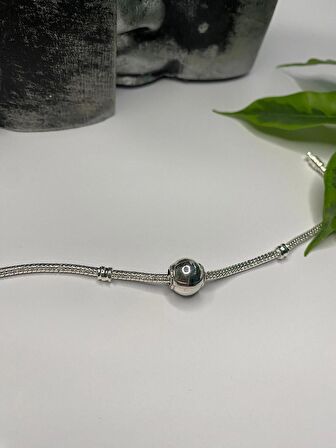 Gümüş s925 Damgalı Star Wars Grogu - Baby Yoda & Beşik Charm