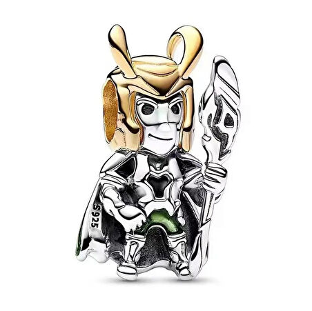 Gümüş s925 Damgalı Marvel Loki Charm