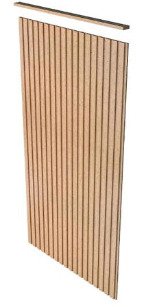 Dekoratif Duvar Paneli ( 54 X 102 Cm ) Boyanabilir Ahşap 6 Mm Ham Mdf Duvar Paneli