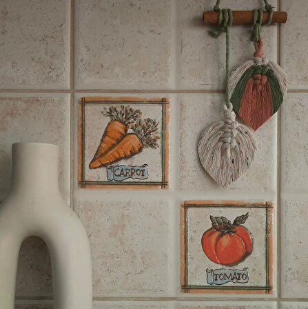 Makrome Dekoratif Duvar Süsü Yaprak Modelİ Şık Tasarım