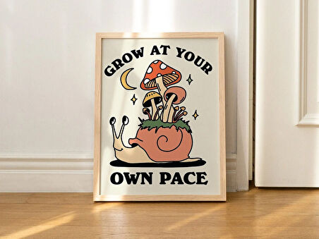 Retro Söz Duvar Baskısı, Renkli Duvar Sanatı İllüstrasyonu, Harika Duvar Dekoru Hediyesi