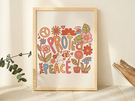 Retro Kır Çiçeği posteri, Pastel Karalamalar Baskısı, Çiçek Pazarı posteri, Çiçek baskısı