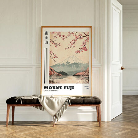 Geleneksel Japon Fuji Dağı Duvar Sanatı, Fuji Dağı Posteri, Japandi Duvar Sanatı, Japon Duvar Sanatı