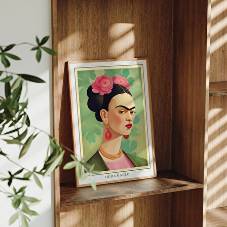 Frida Kahlo Portre Sergisi Posteri, Feminist Sanat Frida Khalo