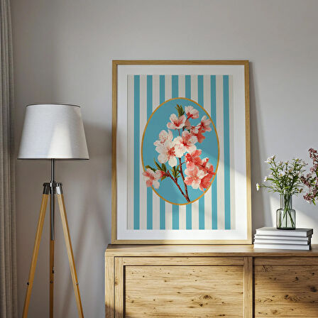 Kiraz Çiçeği Çiçekleri: Grandmillennial Japon Duvar Sanatı ( & Dosyalar