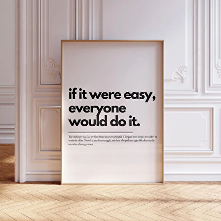 Olumlama Posteri, Olumlu ve İlham Verici Söz, İlham Verici Sanat, Ev Ofis Duvar Sanatı