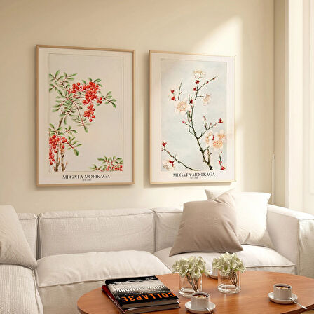 Japon Sanatı Çiçek Baskıları, Japonya, Japandi Duvar Sanatı