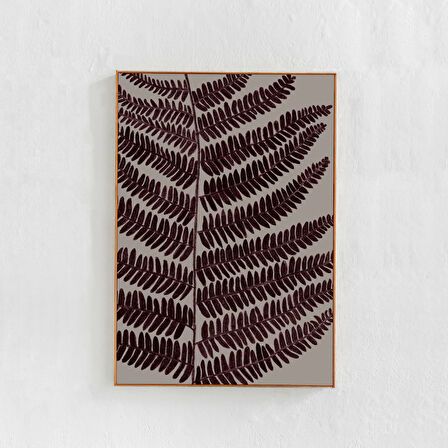 Scandi Poster Sanatı - Koyu Erik