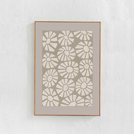 İskandinav Ev Dekorasyonu: Soyut, çiçek sanatı