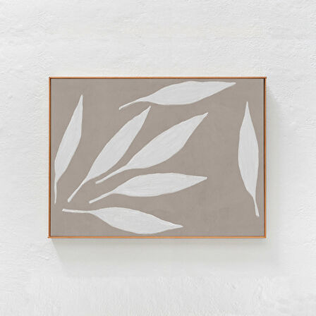 Scandi Ev Dekorasyonu: Yatay sanat, Bej Soyut