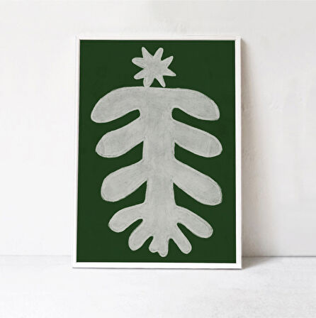 Noel Duvar Sanatı Posteri, Sanat, Soyut Noel ağacı