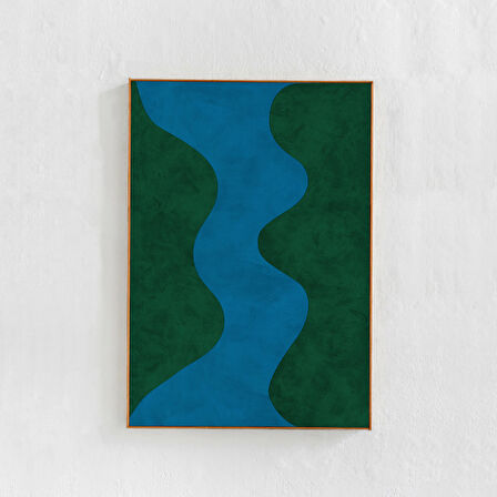 Mavi ve Yeşil Duvar Sanatı, Soyut