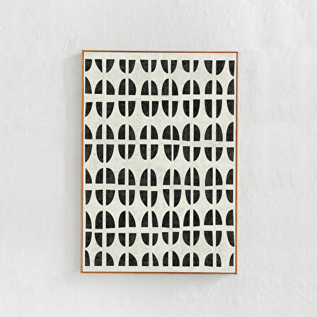 Soyut Desen Sanatı. Siyah ve beyaz. İskandinav, Bohem Eklektik Ev Dekorasyonu. Çağdaş Duvar Sanatı A1