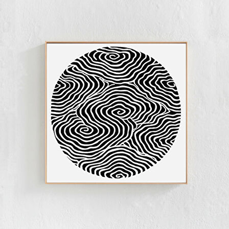 Daire, Daire Sanatı, Kare, Siyah Beyaz Soyut Sanat