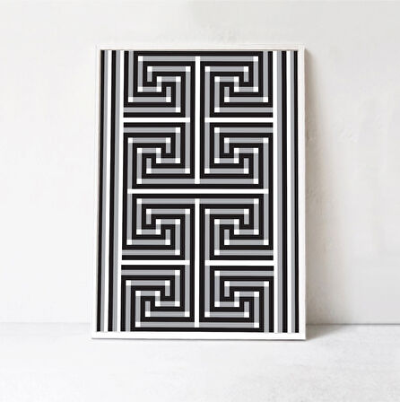 Siyah Beyaz Geometrik, Çağdaş Sanat