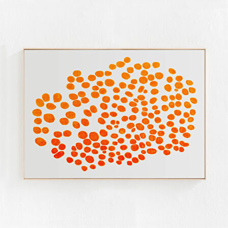 Turuncu Soyut Duvar Sanatı, Büyük Soyut SANAT Soyut