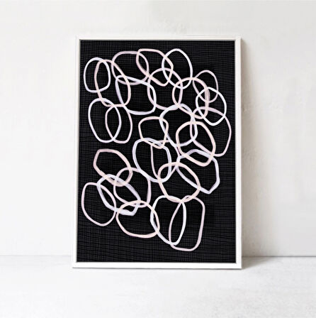 Bağlantılar: İskandinav Boho Sanatı. Soyut çizgiler, daireler, Eklektik Sanat Duvar Sanatı