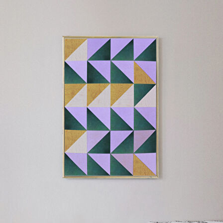 Orta Yüzyıl Modern Geometrik Poster